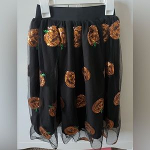 Jack-o’-lantern skirt